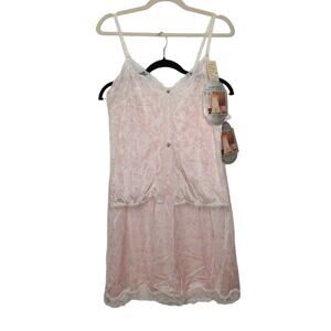 NWT Vintage Maidenform 2 Piece Set Cami Skirt Slip Intimates Flowers Union